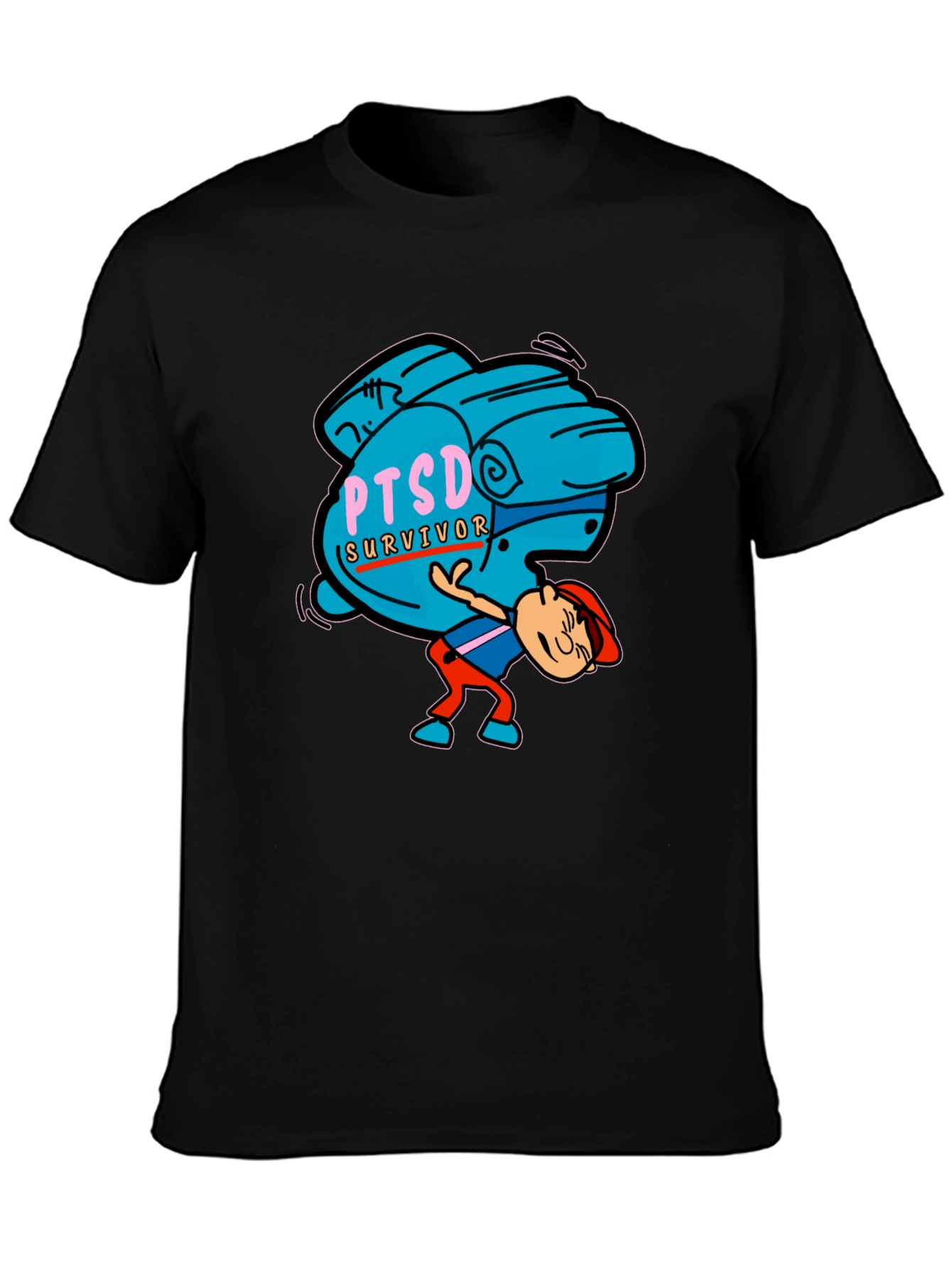 PTSD Survivor Graphic Tee - Mental Health Awareness