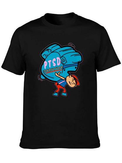 PTSD Survivor Graphic Tee - Mental Health Awareness