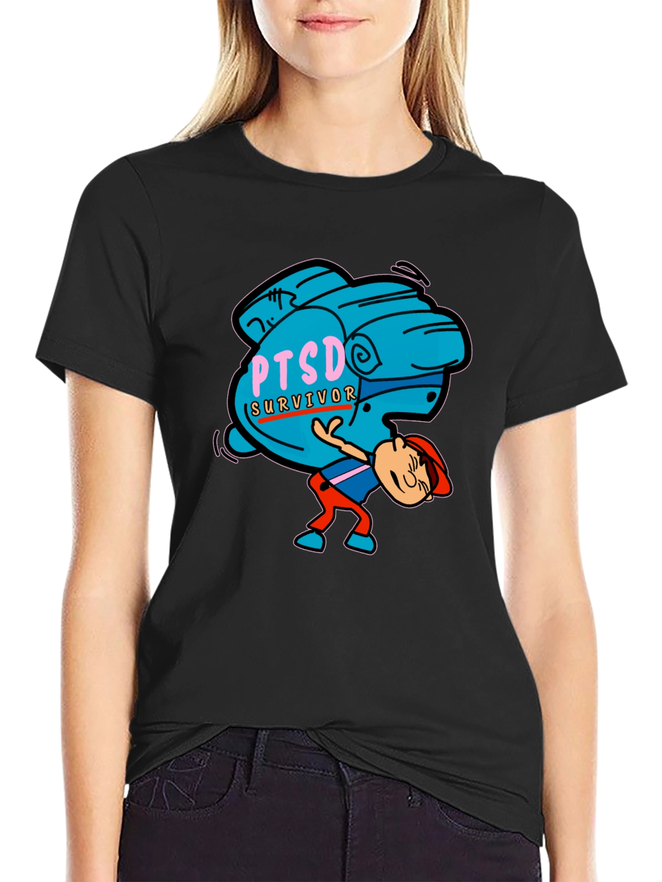 PTSD Survivor Graphic Tee - Mental Health Awareness