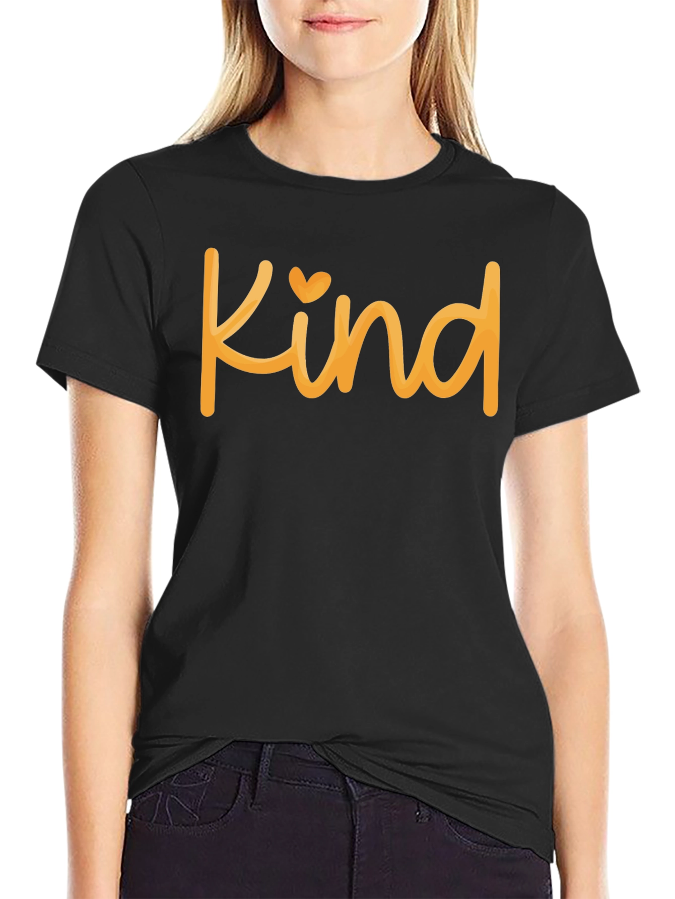 Kind T-Shirt - Heart Detail - Soft Feel