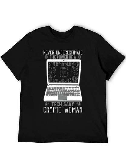 Tech Savvy Crypto Woman T-Shirt