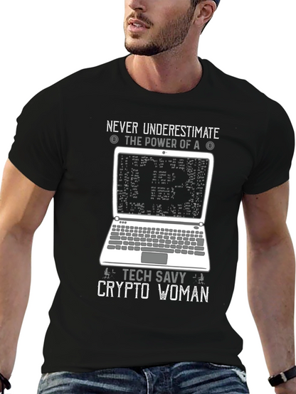 Tech Savvy Crypto Woman T-Shirt
