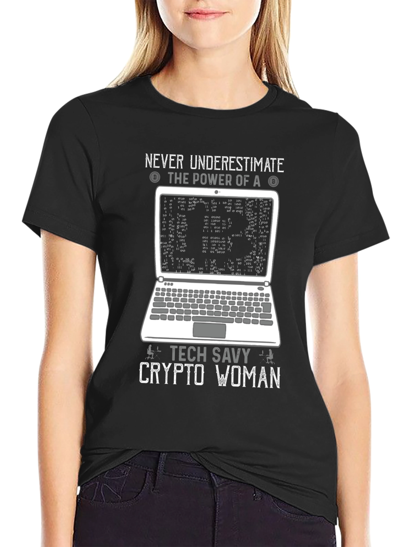 Tech Savvy Crypto Woman T-Shirt