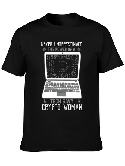 Tech Savvy Crypto Woman T-Shirt