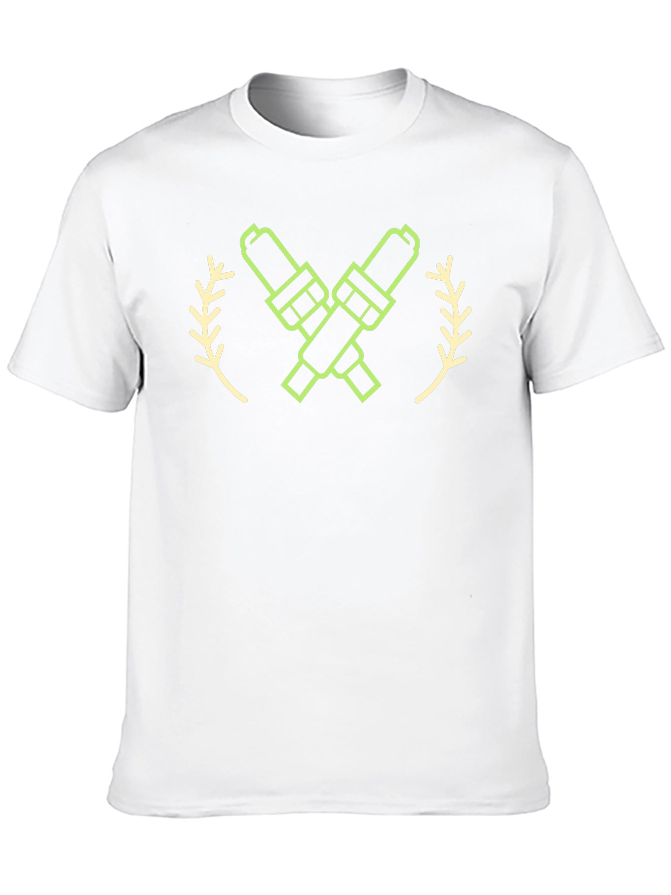 Spark Plug Graphic Tee - Black Crew Neck
