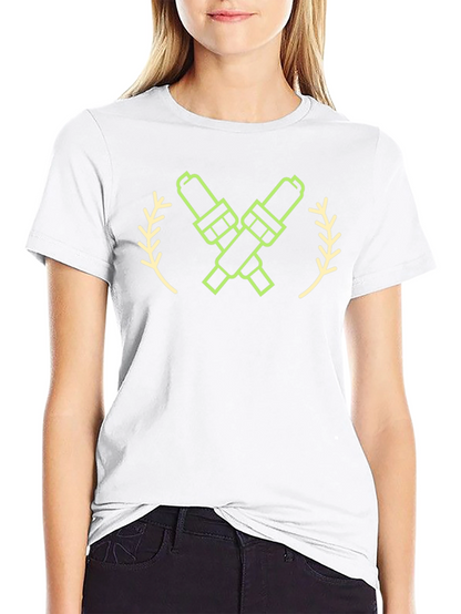 Spark Plug Graphic Tee - Black Crew Neck