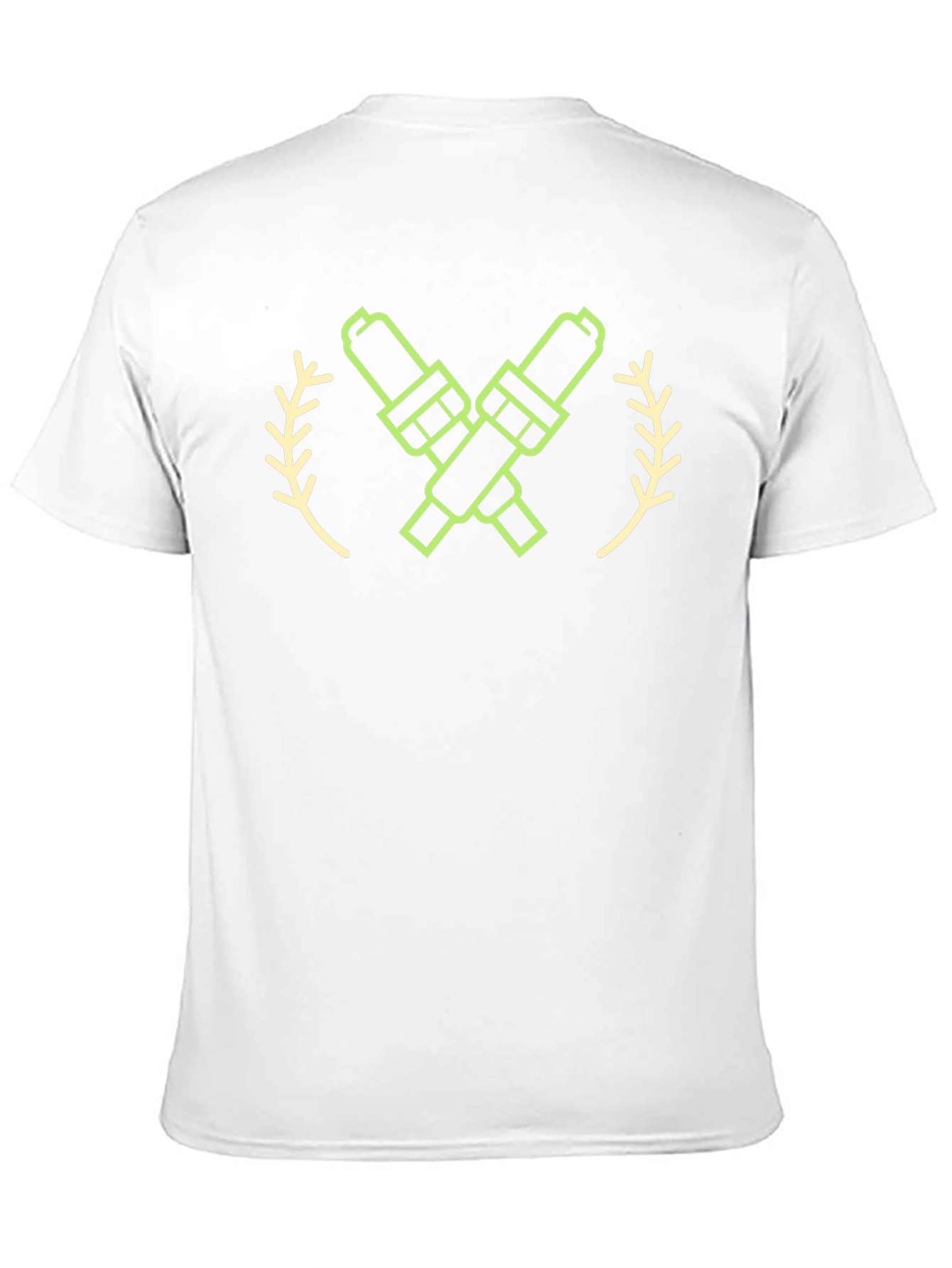 Spark Plug Graphic Tee - Black Crew Neck