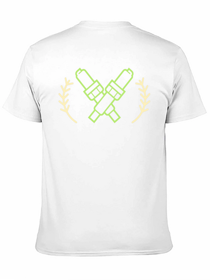 Spark Plug Graphic Tee - Black Crew Neck
