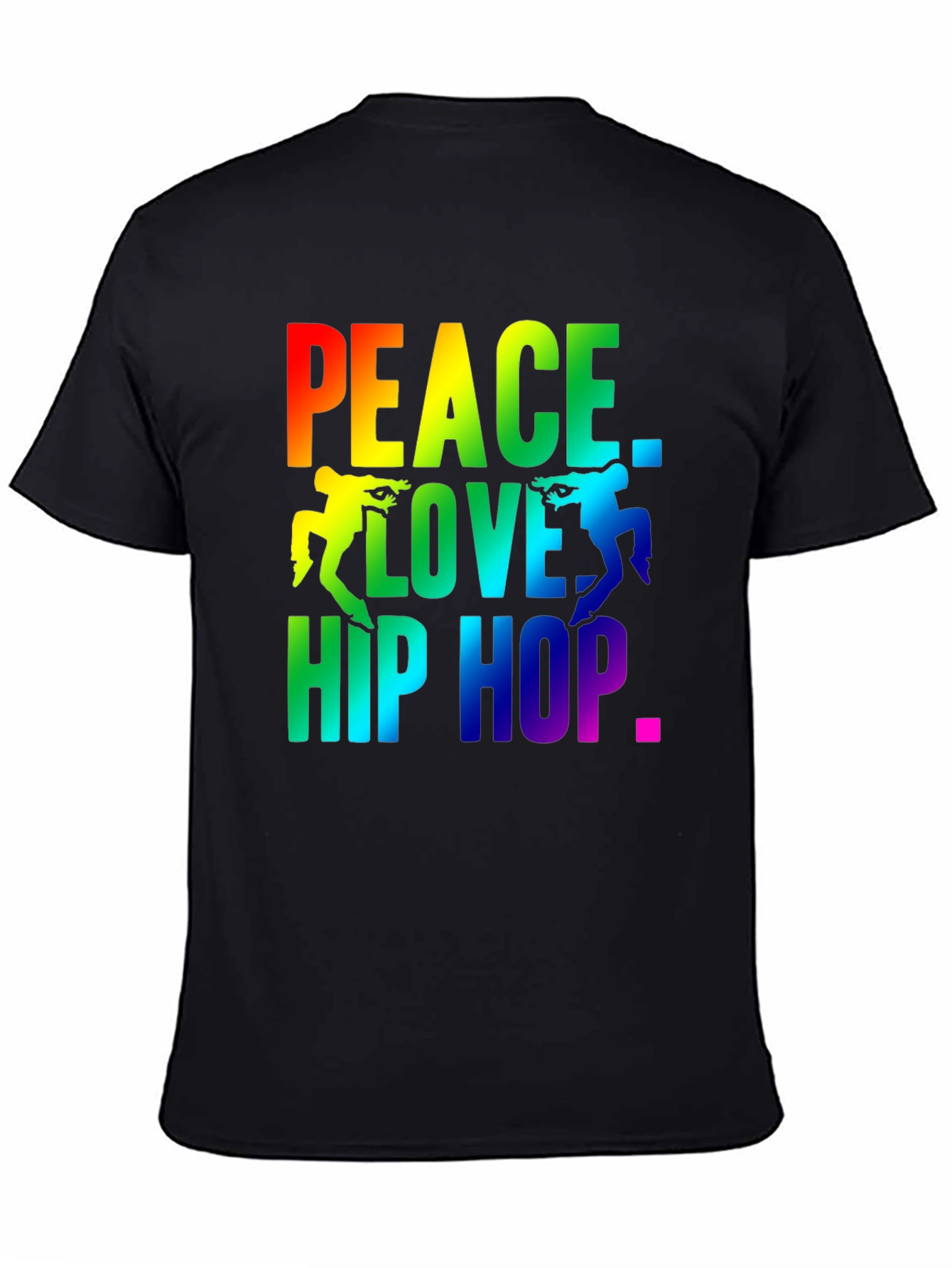 Peace Love Hip Hop Rainbow Graphic Tee