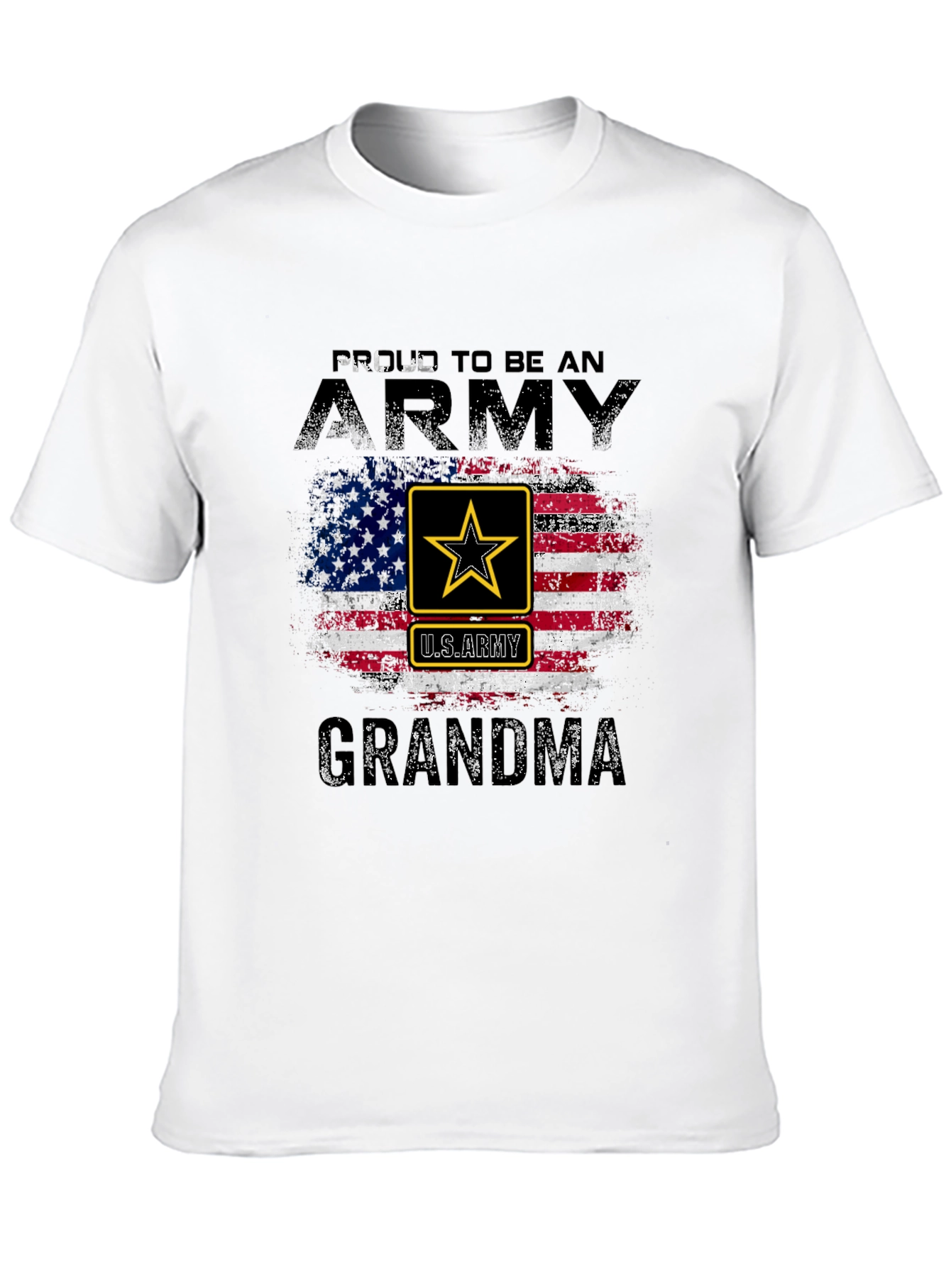 Proud Army Grandma USA Flag T-Shirt