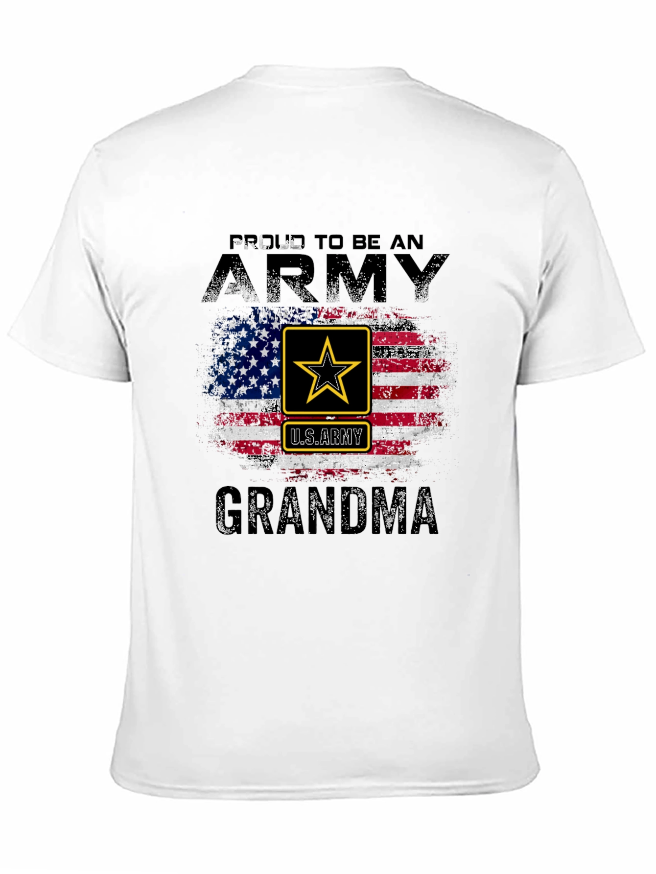 Proud Army Grandma USA Flag T-Shirt