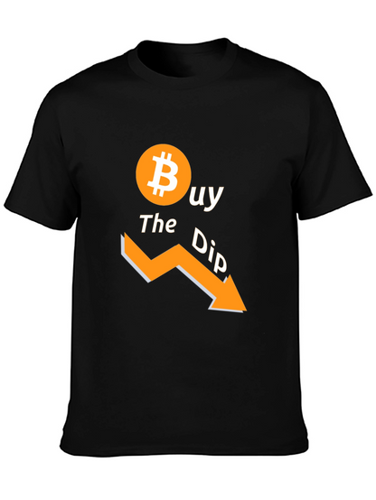 Buy the Dip Bitcoin Black T-Shirt