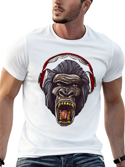 Gorilla Headphone Graphic Tee