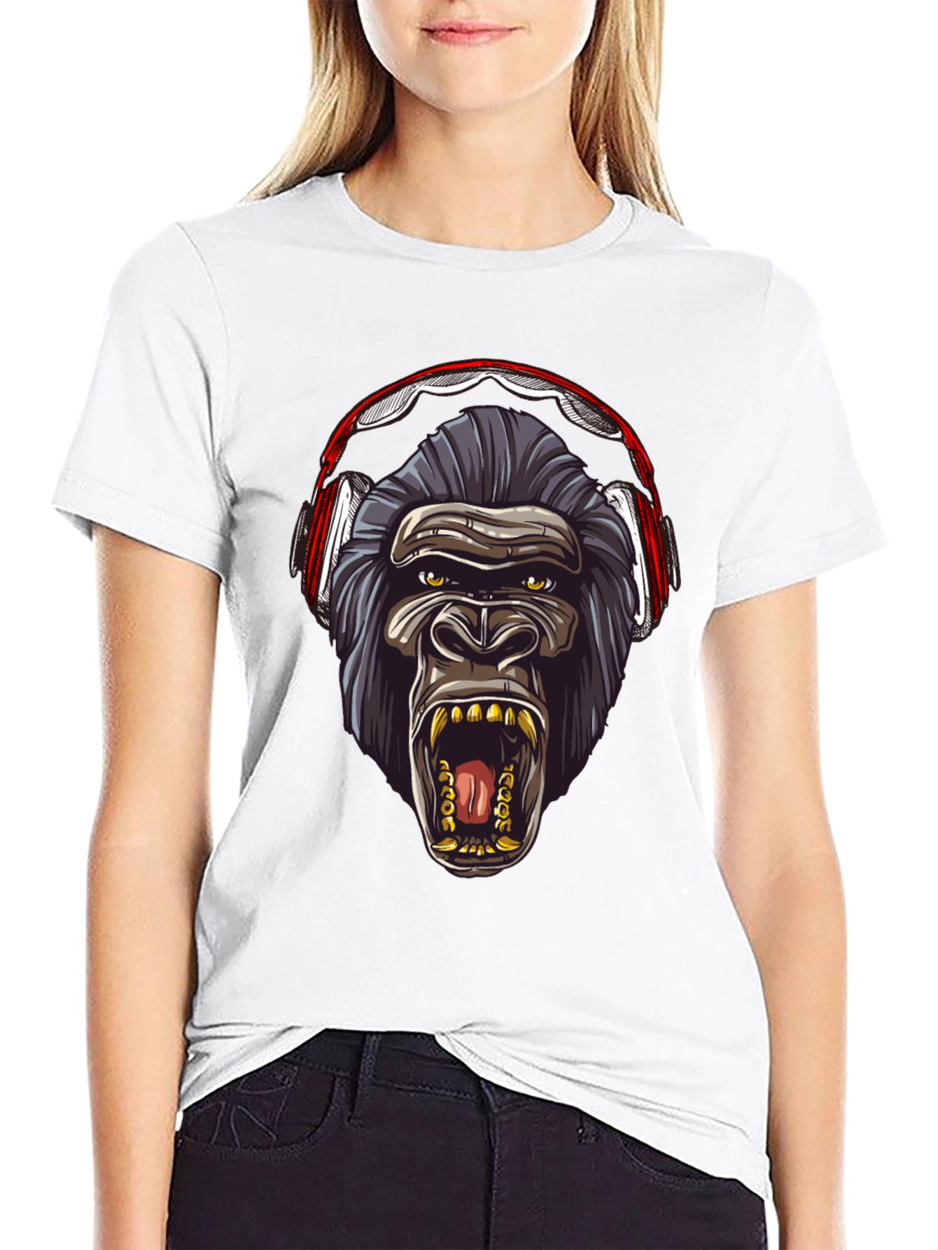 Gorilla Headphone Graphic Tee