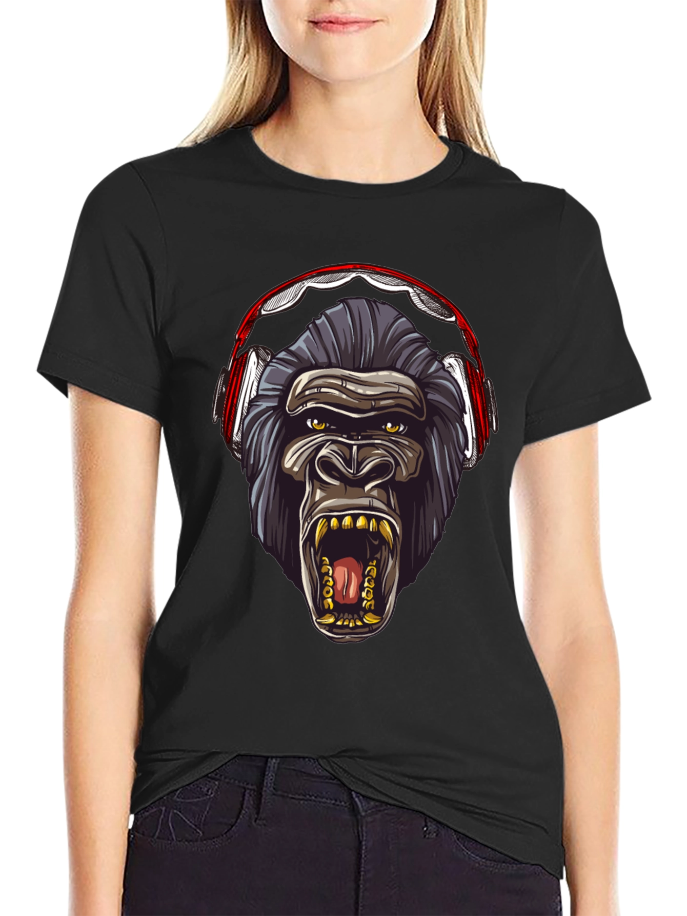 Gorilla Headphone Graphic Tee
