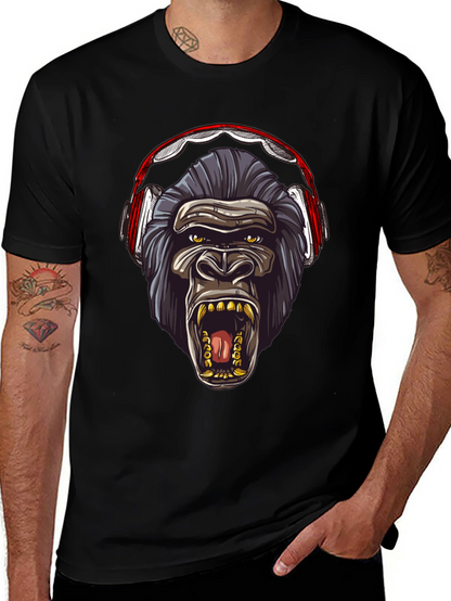 Gorilla Headphone Graphic Tee