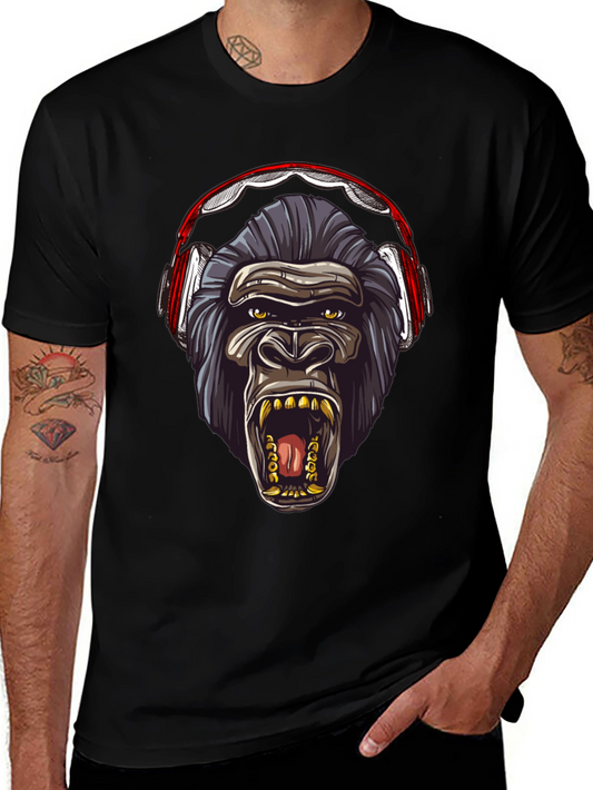 Gorilla Headphone Graphic Tee