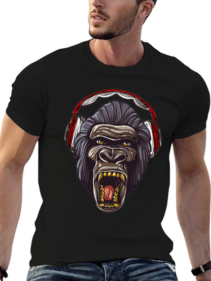 Gorilla Headphone Graphic Tee