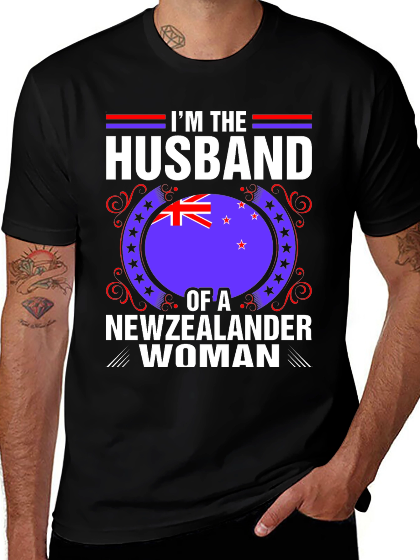 Husband of a New Zealander Woman T-Shirt