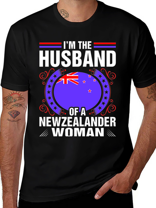 Husband of a New Zealander Woman T-Shirt
