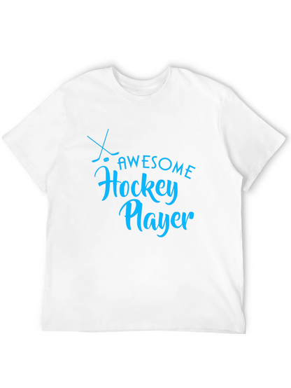 Awesome Hockey Player Graphic T-Shirt
