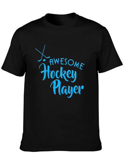 Awesome Hockey Player Graphic T-Shirt