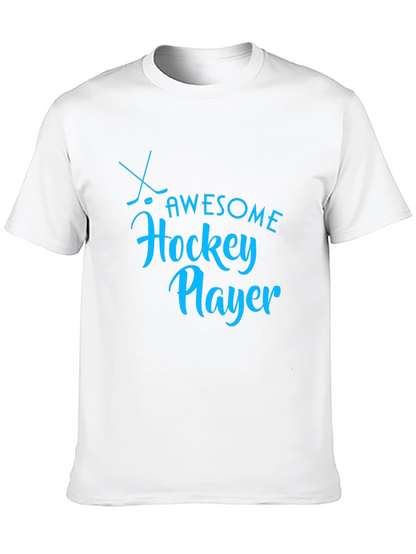 Awesome Hockey Player Graphic T-Shirt