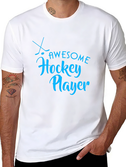 Awesome Hockey Player Graphic T-Shirt
