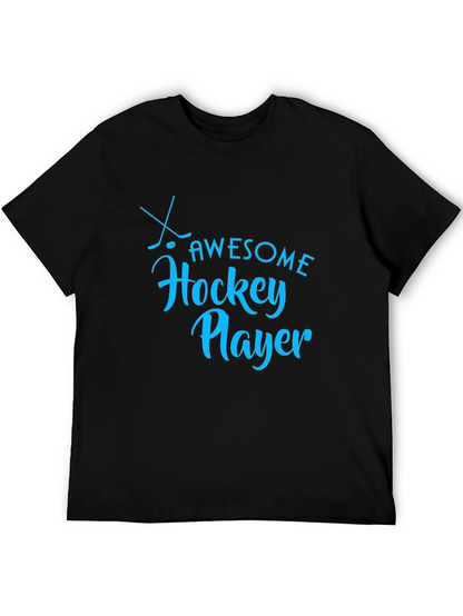 Awesome Hockey Player Graphic T-Shirt
