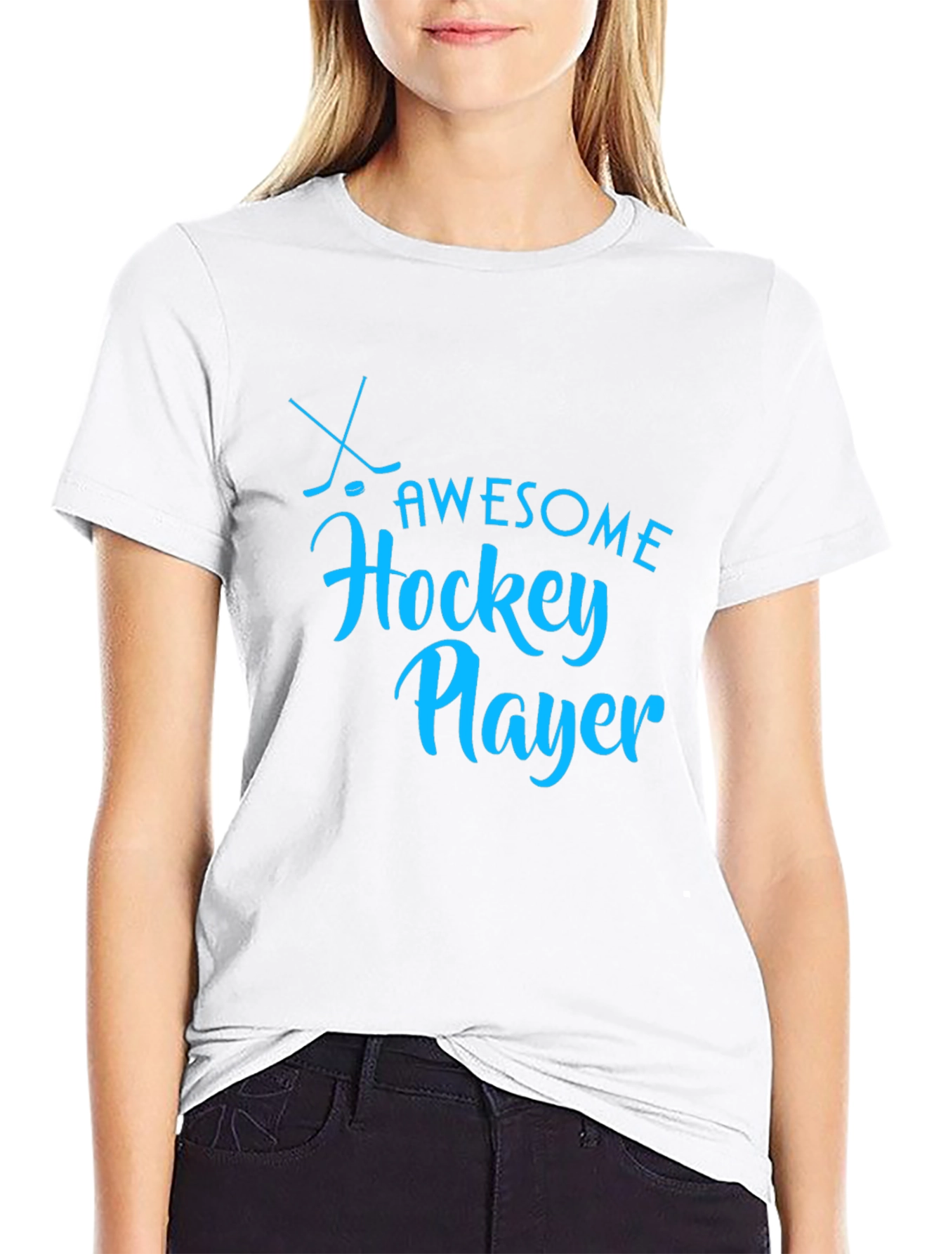 Awesome Hockey Player Graphic T-Shirt