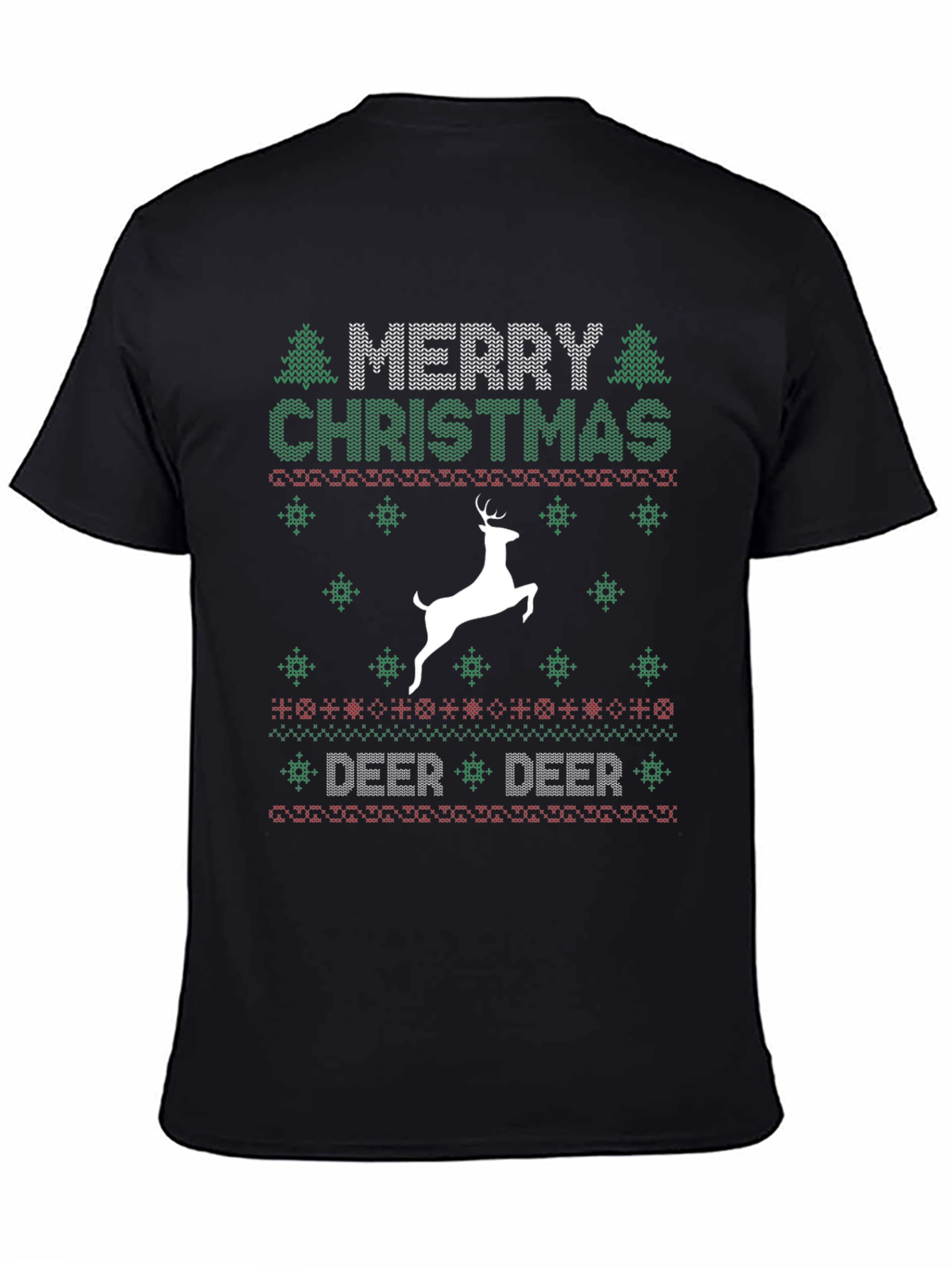 Festive Merry Christmas Deer Holiday T-Shirt