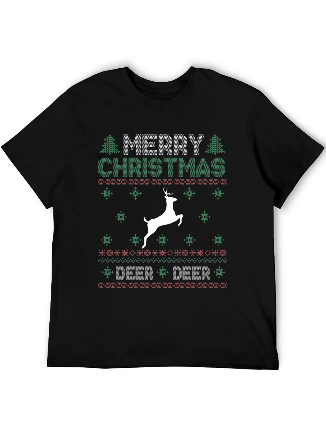 Festive Merry Christmas Deer Holiday T-Shirt