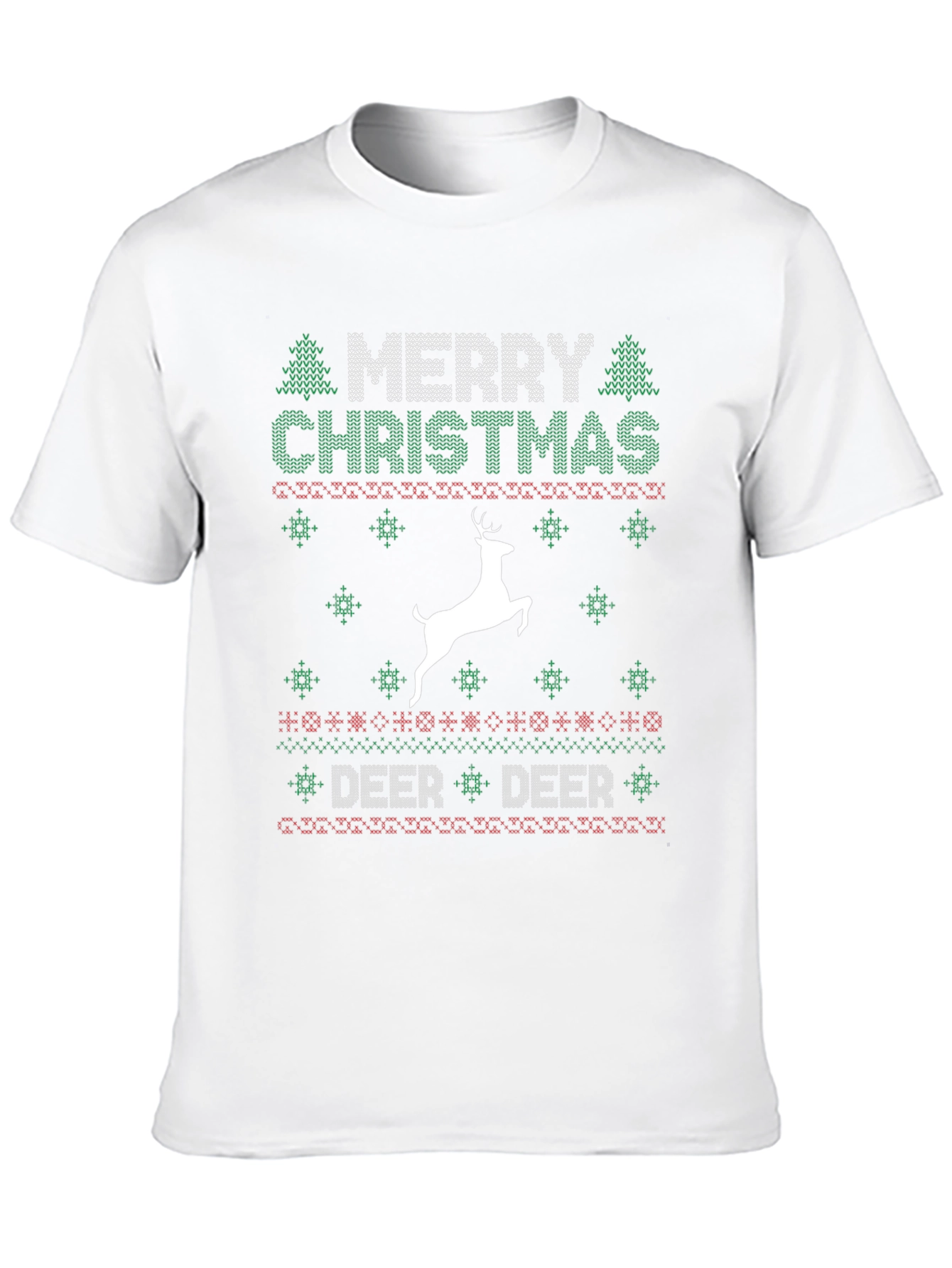 Festive Merry Christmas Deer Holiday T-Shirt