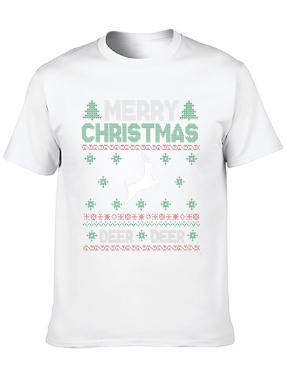 Festive Merry Christmas Deer Holiday T-Shirt