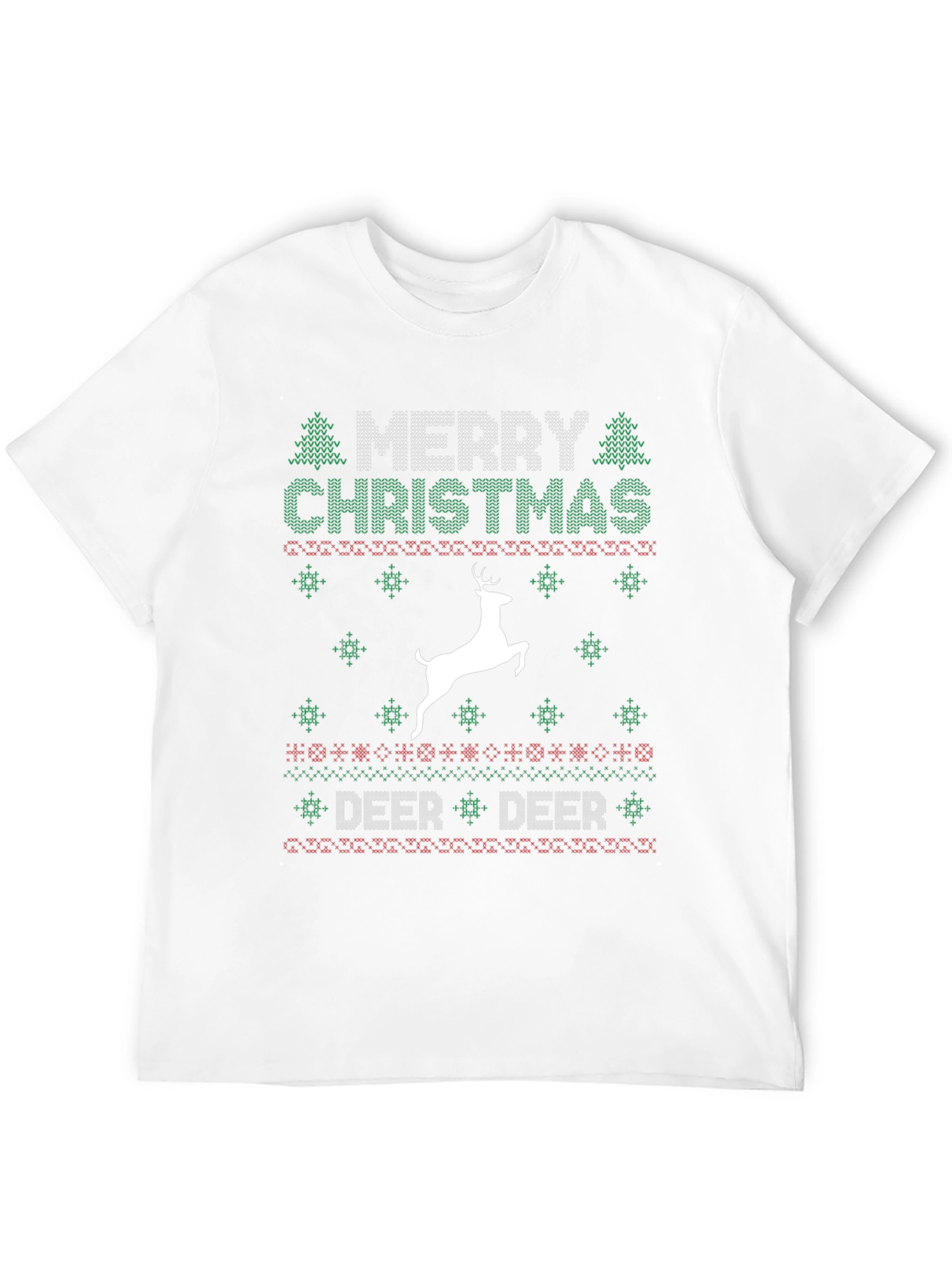 Festive Merry Christmas Deer Holiday T-Shirt
