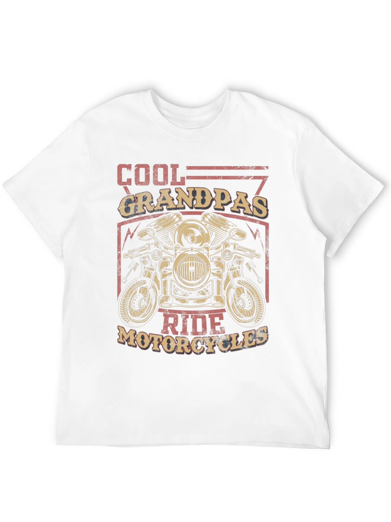 Cool Grandpas Ride Motorcycles Graphic Tee
