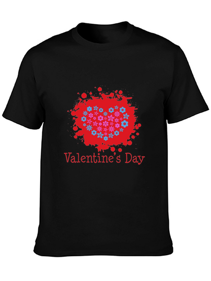 Valentines Day Floral Heart T-Shirt