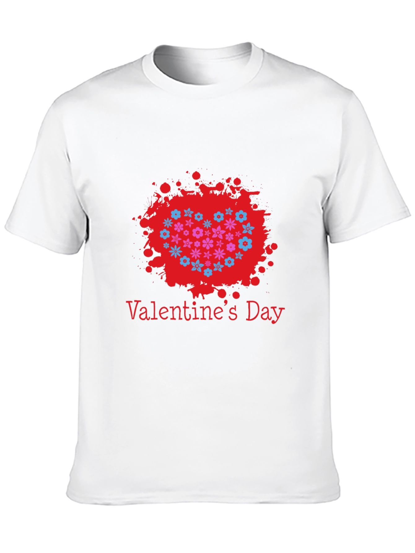 Valentines Day Floral Heart T-Shirt