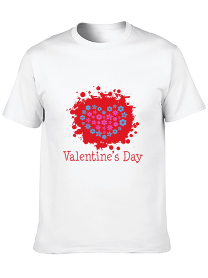 Valentines Day Floral Heart T-Shirt