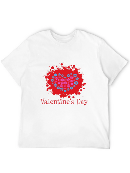 Valentines Day Floral Heart T-Shirt