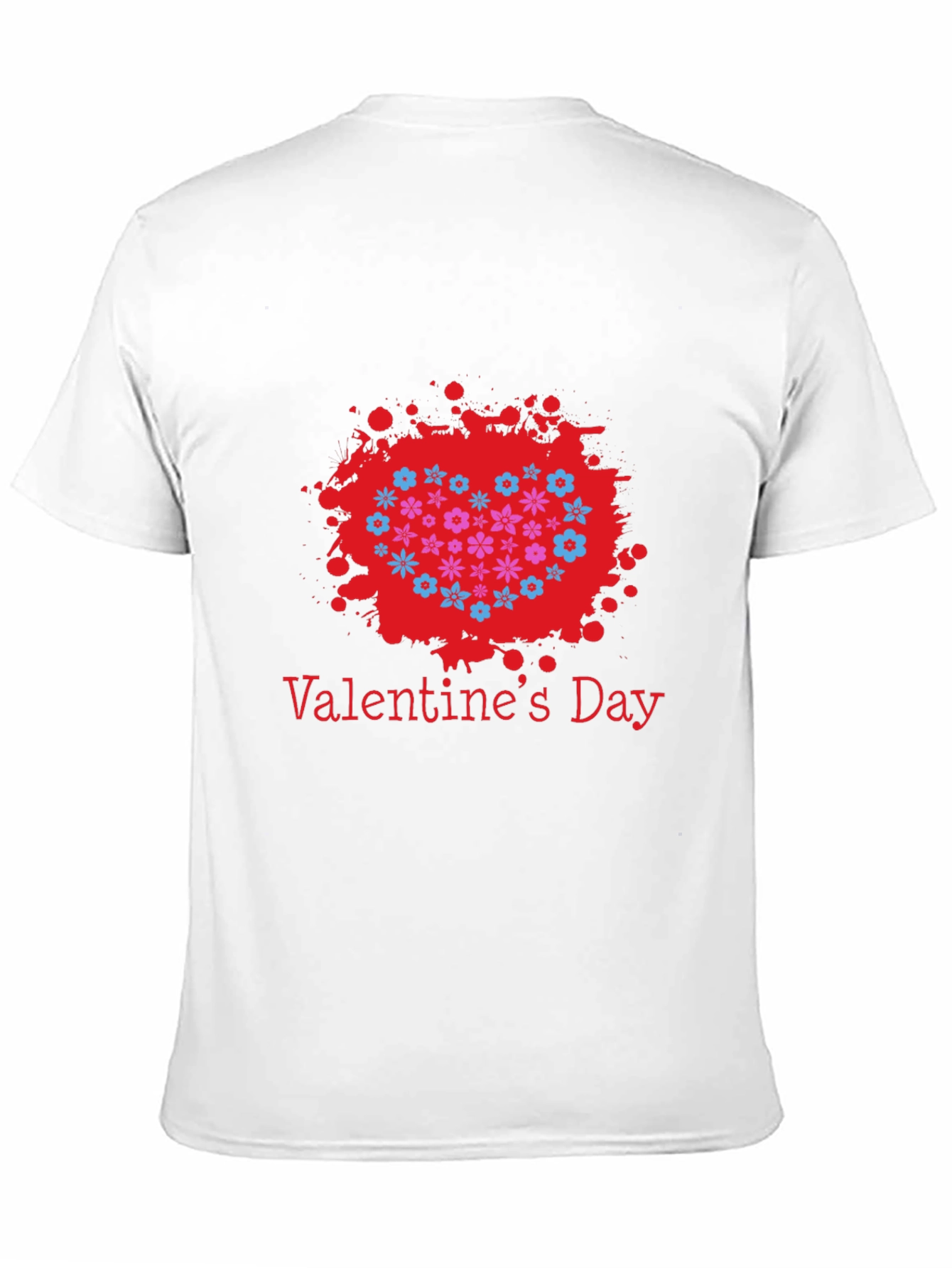 Valentines Day Floral Heart T-Shirt