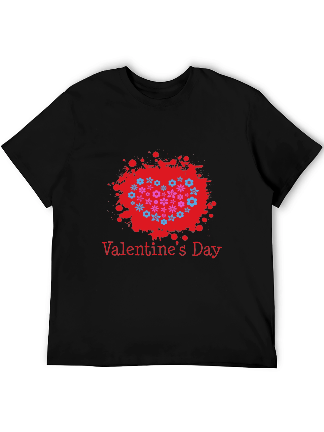 Valentines Day Floral Heart T-Shirt