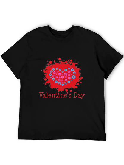 Valentines Day Floral Heart T-Shirt