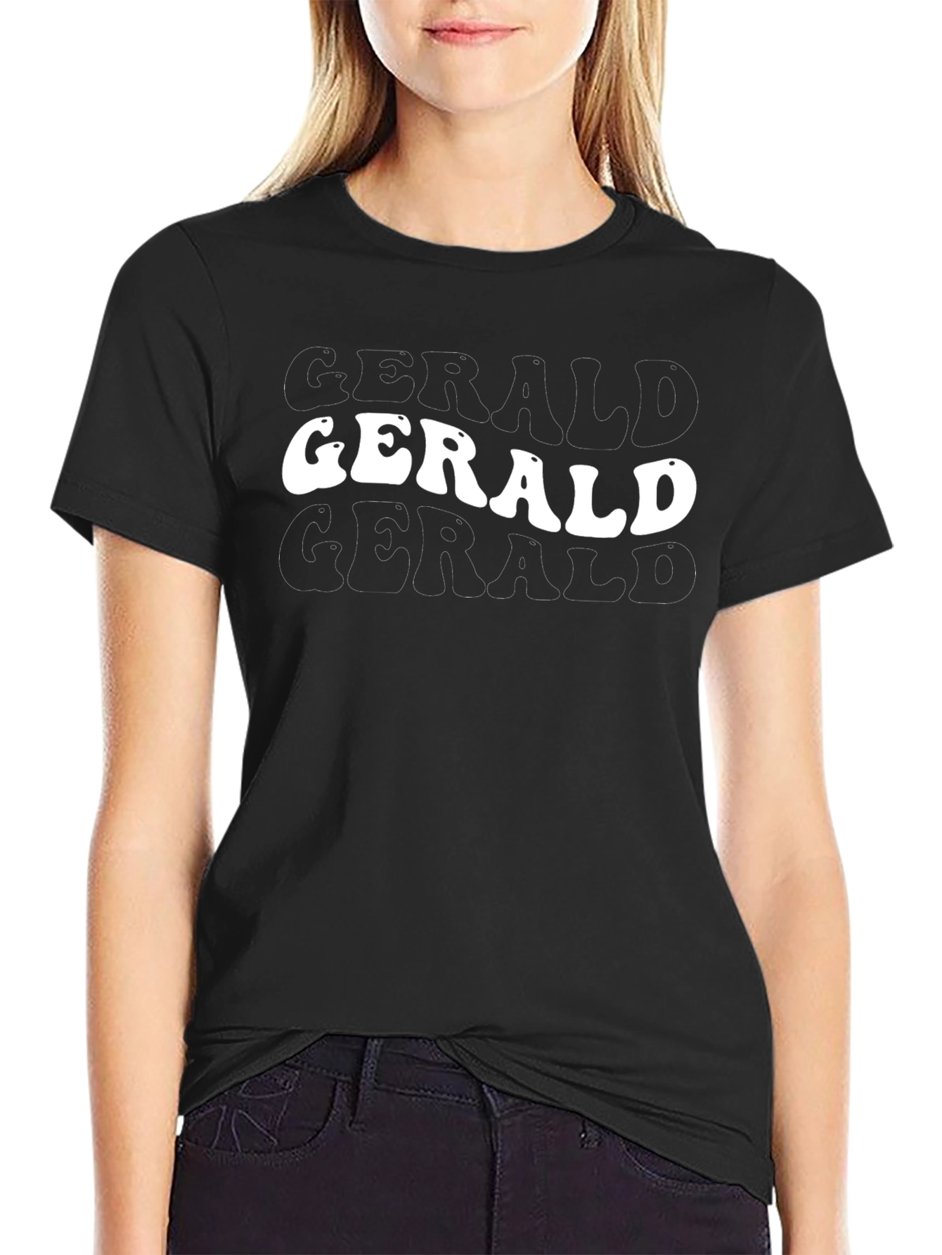 Retro Gerald Stacked T-Shirt - Classic Cool